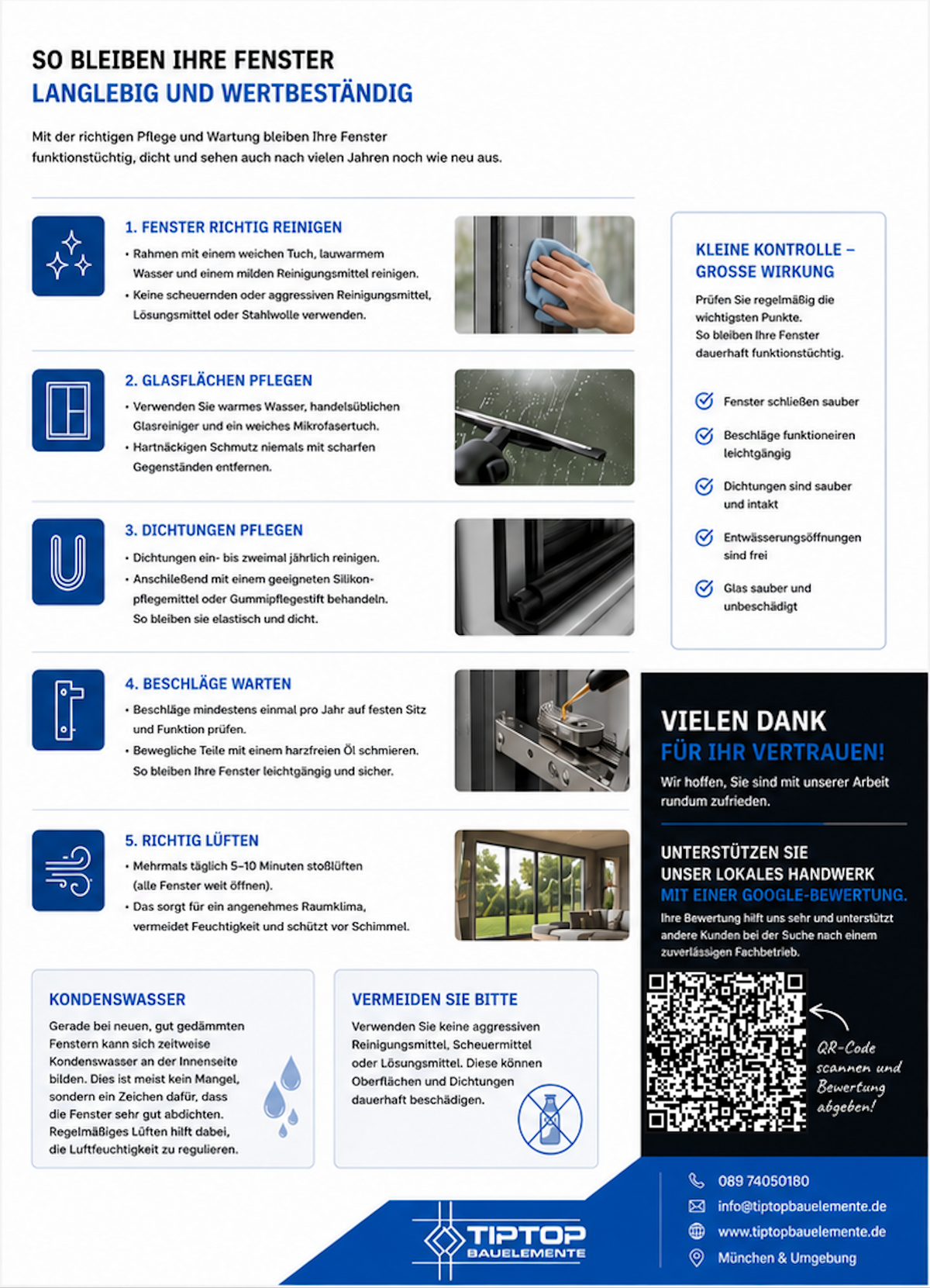 Tips zum Fensterpflegen text zum lesen 