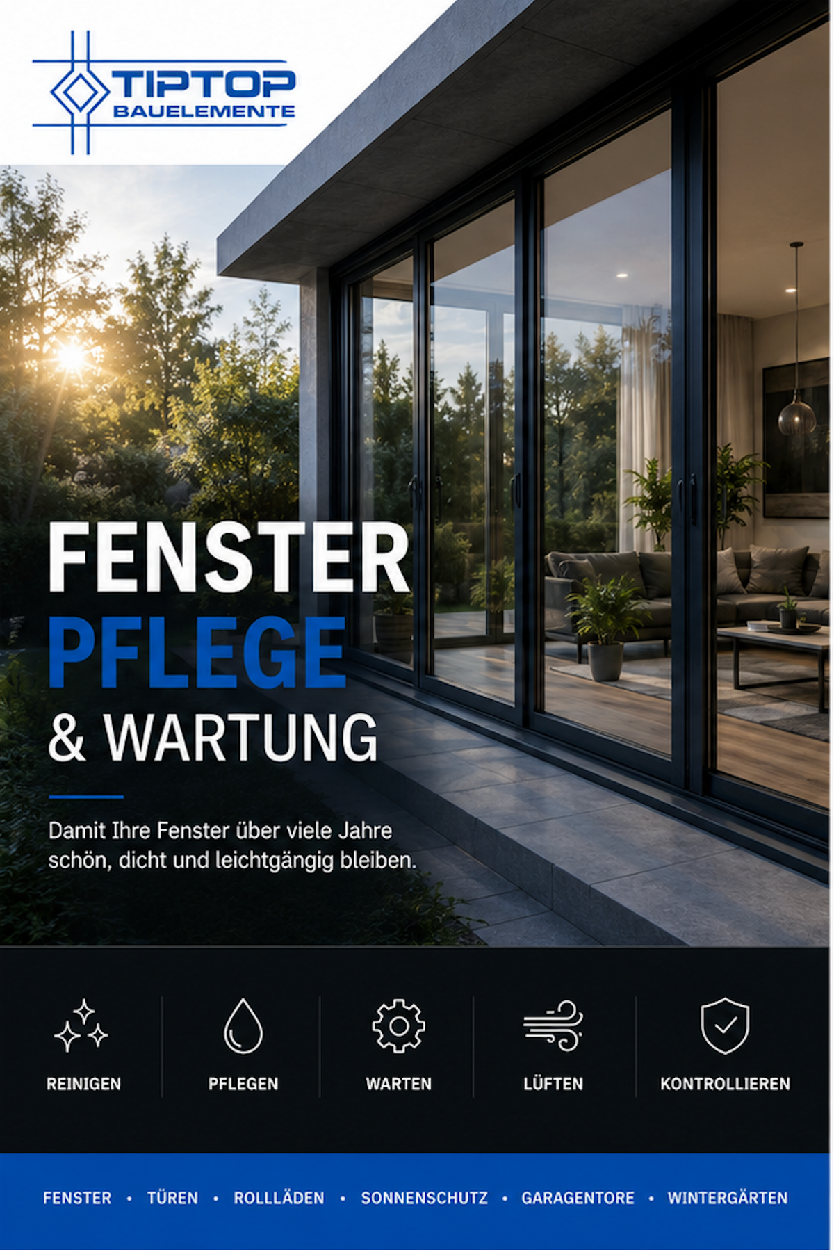 Flyer zum Fensterpflegen tipps
