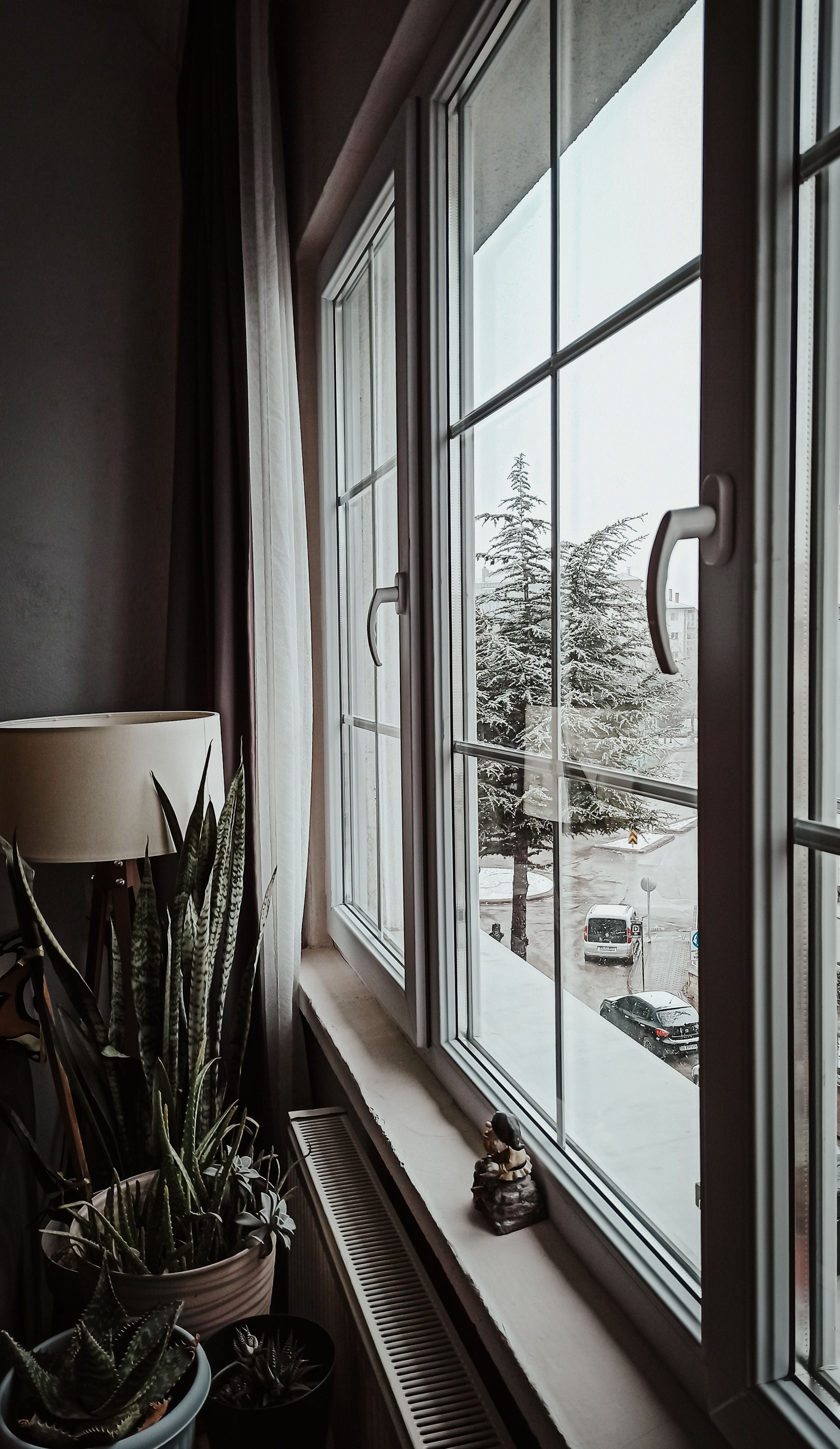 Weise Fenster mit sprossen in München