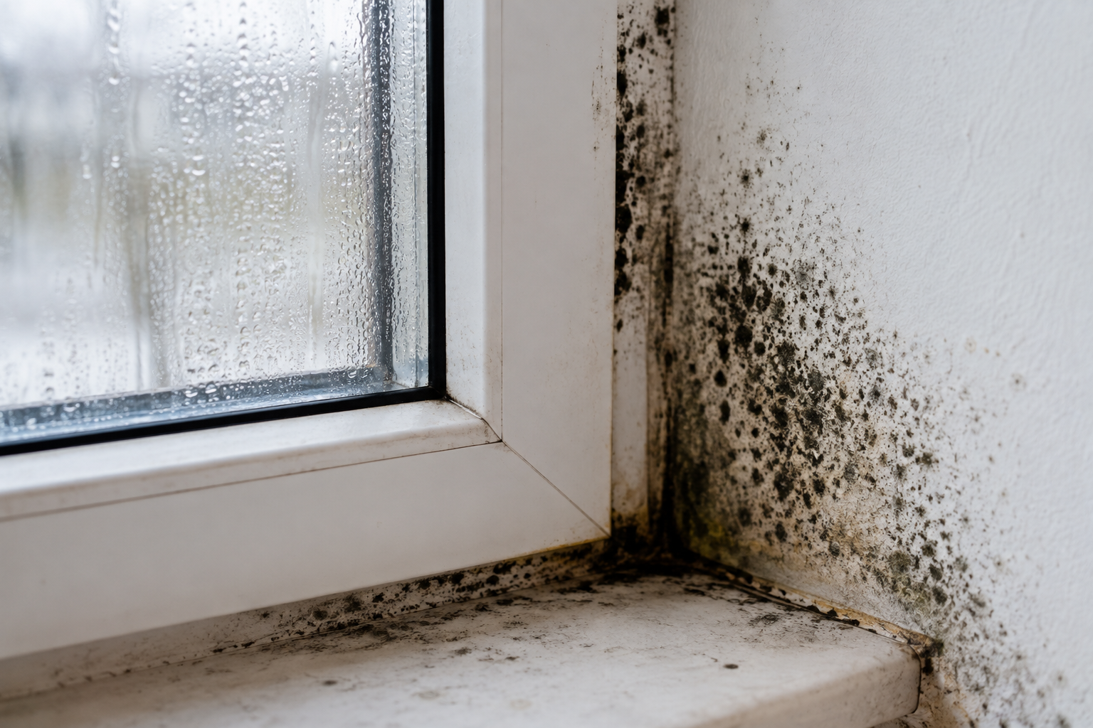 Warum habe ich am Fenster Schimmel ?