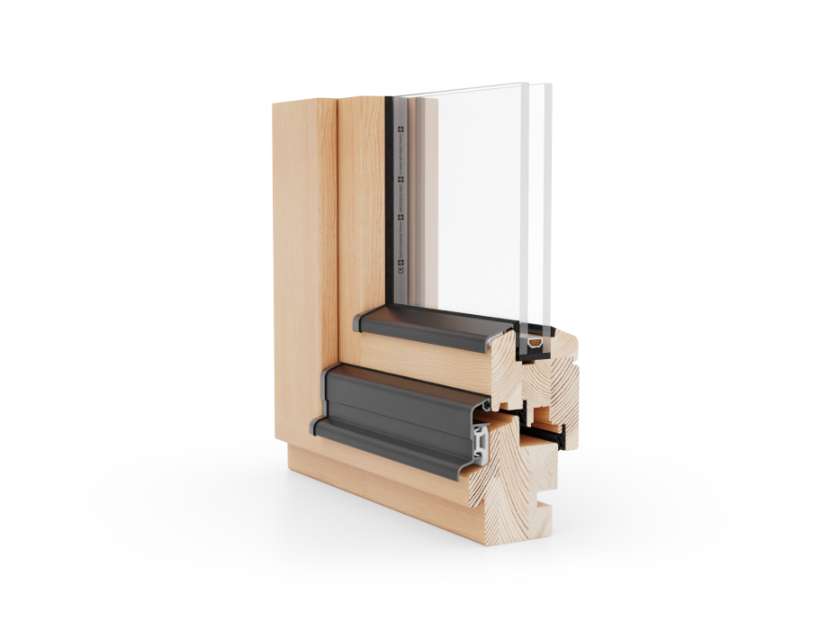 Modernes Holzfenster 