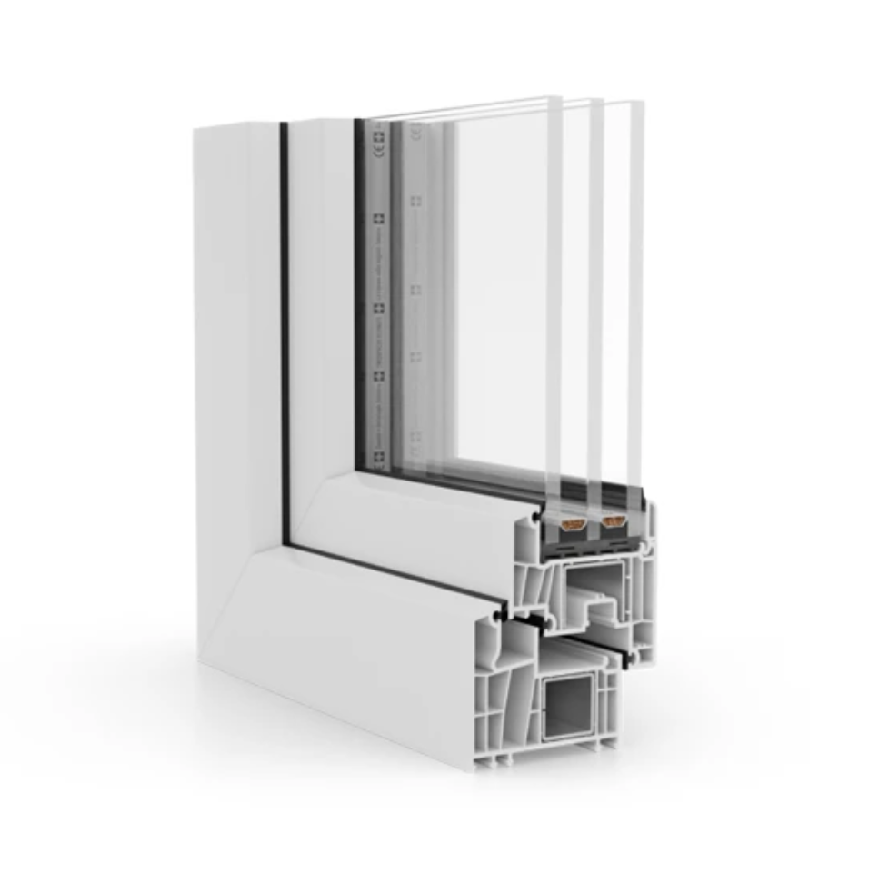 Kunststoff Fenster in Farbe weiss