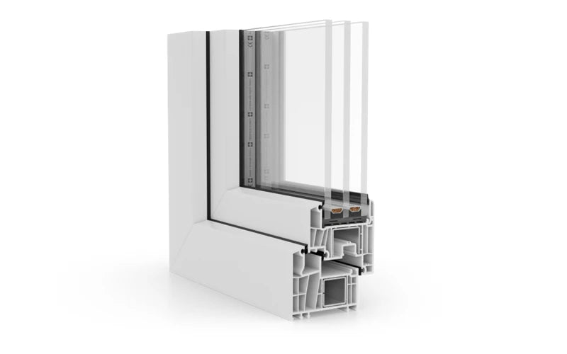 Kunststofffenster PVC in Farbe weiss